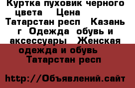Куртка пуховик черного цвета  › Цена ­ 3 900 - Татарстан респ., Казань г. Одежда, обувь и аксессуары » Женская одежда и обувь   . Татарстан респ.